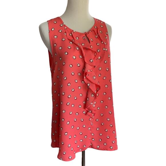 Elle Tops - Elle Pink Sleeveless Top, Size M